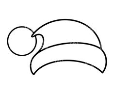 a black and white drawing of a hat