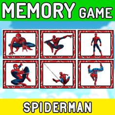 the amazing spiderman memory game is shown in this screenshoter's image