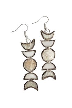 Moon Phases Capiz Earrings - Ten Thousand Villages Passing Of Time, The Moon Phases, The Phases Of The Moon, Moon Phases Necklace, Fair Trade Jewelry, Phases Of The Moon, Capiz Shell, Feminine Energy, Animal Jewelry