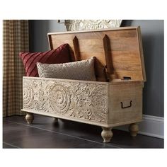 Kelly Clarkson Home Aeryn Wood Flip Top Storage Bench & Reviews - Wayfair Canada