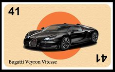 the bugatti veyron vitesse is shown in front of an orange circle