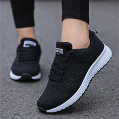 Mesh Heels, Women Casual Shoes, Fashion Shoes Flats, Women Platform Shoes, Loafer Shoes Women, White Sneakers Women, Mesh Shoes, Breathable Shoes