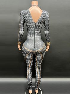 Product Description Introducing our exquisite handmade Sparkly Rhinestones Jumpsuit. designed for women who want to make a dazzling statement. This stunning outfit is perfect for those unforgettable moments on the stage or at a glamorous nightclub party. Crafted with meticulous attention to detail. this jumpsuit is truly a work of art. The fabric used is an elastic mesh. providing a breathable and comfortable fit. We prioritize sustainability and have ensured that this jumpsuit is made from eco- Nightclub Party, Stunning Outfits, Conscious Fashion, The Stage, Night Club, Sustainability, Comfort Fit, Jumpsuit, Eco Friendly