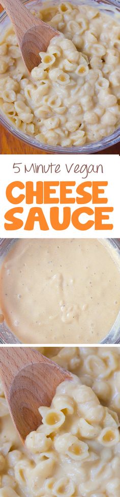 three pictures showing how to make cheese sauce