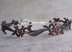 Floral Black Choker Necklace - Yatys Boutique Black Flower Choker As A Gift, Black Flower Choker For Gifts, Red Choker Necklace, Black Lace Choker Necklace, Sophia Black, Red Choker, Black Lace Choker, Beautiful Chokers, Bridal Choker