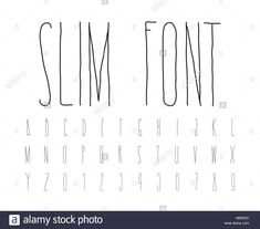 Simple decorative font handwritten, slim alphabet Stock Vector Image & Art - Alamy Fronts Letters, Hand Writing Fonts Alphabet, Typography Alphabet Handwritten, Coligrify Letters, Simple Fonts Alphabet, Minimalist Font Alphabet, Easy Fonts To Write Simple, Cute Writing Fonts, Different Writing Fonts