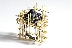 Robean Visschers - Under construction ring Architectural Rings, Geek Jewelry, Art Ring, Bling Rings