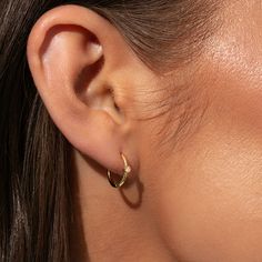 Add a glimmer of sparkle to your ear stack with our Solo Diamond Vermeil Huggies. Crafted with 18k gold over sterling silver, these huggie earrings feature a real, slightly included round-cut diamond that’s sure to get attention. For a full ear stack, layer these mini gold hoops with our Diamond Pavé Vermeil Huggies. Diamond Cut Huggie Earrings, Gold Round Cut Huggie Earrings, Diamond Cut Huggie Earrings Gift, Gold Round Cut Huggie Earrings As Gift, Dainty Tarnish Resistant Huggie Diamond Earrings, Dainty Tarnish-resistant Huggie Diamond Earrings, Fine Jewelry Huggie Earrings With Single Diamond, 14k Gold Huggie Earrings With Single Diamond, Gold Hoop Earrings With Single Diamond For Gift