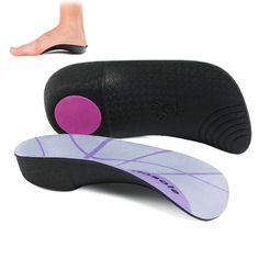 PRICES MAY VARY. Sturdy Arch Support - 3.5cm high arch support thickened insole is firm, provides contoured support to the overworked arch area and your heel, evenly absorbing and distributing the foot pressure and impact, and thus reducing fatigue, minimizes arch pain, and offering lasting comfort all day. Ergonomic Design - The shoe inserts designed around your foot’s unique anatomy offer three-point force support that avoids collapsed foot arches and prevents serious foot disorders. The 3/4 a Heel Spur, Morton's Neuroma, Orthotic Shoes, Shin Splints, Leg Pain, Shoe Inserts, Street Shoes, Ergonomic Design, Sport Running