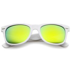 Hipster Fashion Flash Color Mirror Lens Horn Rimmed Style Sunglasses  #sunglass #sunglasses #frame #summer #sunglassla #mirrored #oversized #womens #cateye #bold Classic White Sunglasses For Spring, White Plastic Sunglasses With Mirrored Lenses, White Anti-reflective Cat Eye Sunglasses, White Wayfarer Sunglasses With Tinted Lenses, White Wayfarer Sunglasses With Gradient Lenses, White Wayfarer Sunglasses With Uv Protection, White Anti-reflective Wayfarer Sunglasses, Casual White Wayfarer Sunglasses, Optic White Sunglasses With Mirrored Lenses For Summer