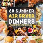 the cover of 60 summer air fryer dinners