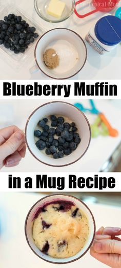 blueberry muffin in a mug recipe