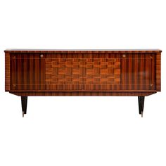 an art deco sideboard with geometric design