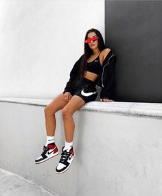 Jordan Outfits Womens, Selfie Ideas, Mode Inspo, Tomboy Fashion, Sporty Outfits, 인물 사진