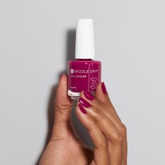 A raspberry with purple undertones. Cruelty Free Nail Polish, Sodium Lauryl Sulfate, Dry Nails, Sunflower Oil, Iron Oxide, Nail Lacquer, Fun Nails, Lotion, Raspberry