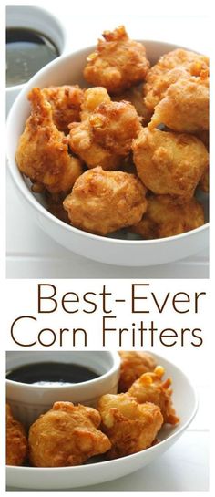 the best ever corn fritters recipe is made with only three ingredients, and it's so good to eat