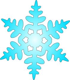 a blue snowflake is shown on a white background