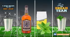 three different shots are shown in front of a football field with the words texas spirit on it