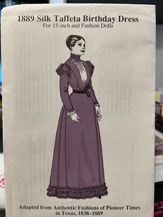 Uncut, unused pattern. 1890s Dress Pattern, 1880s Dress Pattern, 1800s Clothes, 1890s Bodice Pattern, 1880s Dress, 1890s Evening Bodice, Purple 1860s Dress, History Bounding, Seeing 33