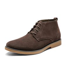 PRICES MAY VARY. Elegant look: Premium suede leather makes the chukka boots more elegant and keep your feet warm Comfortable lining: Well-made leather lining with good breathability to avoid odorous feet, bringing more comfortable walking Adjustable lace-up: Lace-up front closure with 4 eyelets featuring stretch collar for a secure fit Soft footbed: Soft and elastic EVA foam footbed provides shock absorption when wearing the boots What You Get: a pair of men's chukka boots with a delicate shoes Mens Chukkas, Chukka Boots Men, Desert Boots, Eyelet Lace, Classic Dress, Eva Foam, Toe Designs, How To Look Classy, Contrast Stitch