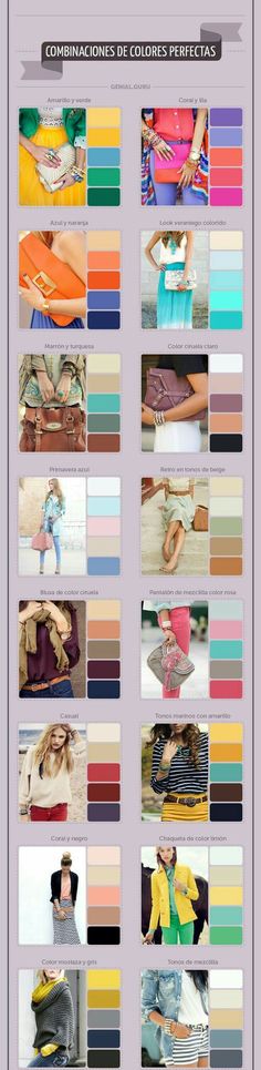 the color scheme for different fabrics