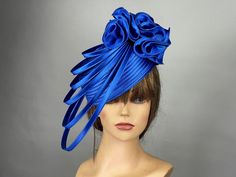 "Vogue hats are perfect for horse racing events, church, the Kentucky derby, weddings, garden tea parties and charity events. There is a tie on the inside of the hat that helps adjust the size from large to small. 100% Brand new, hand made and high quality. Material: Satin Size; 20\" -22.5\" Please feel free to ask me any questions or special requests. I have designed & created each piece in my shop. All pieces are securely wrapped & boxed to prevent damage/breakage. Please visit my other shop h Horse Racing Party, Unusual Hats, Racing Party, Classy Hats, Race Party, Tea Party Hats, Derby Day, Cocktail Hat, Tea Party Garden