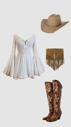 Cowboy Outfits For Women, Traje Cowgirl, Cute Cowgirl Outfits, Casual Country Outfits, Cowgirl Style Outfits, Fest Outfits, Southern Outfits, Mode Hippie, Country Style Outfits