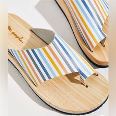 Free People New Woodlands Platform Clog Sandal Color Whitee, Orange, Light Blue, Blue, Teal, And Yellow Size 36=Us6 Multicolor Slip-on Beach Mules, Multicolor Slip-on Mules For Beach, White Flat Clogs For Beach, White Flat Clogs For The Beach, Multicolor Open Toe Clogs For Beach, Multicolor Clogs For Beach In Spring, Multicolor Beach Clogs For Spring, Multicolor Flat Clogs For Summer, White Clogs For Spring Beach Outing