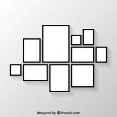 black and white squares are arranged in the shape of a rectangle on a gray background