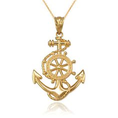 Great shopping ideas for Gold Nautical Anchor Pendant Necklace, Fashion Jewelry Gold Nautical Jewelry For The Beach, Gold Nautical Jewelry For Beach, Nautical Style Gold Jewelry For The Beach, Gold Nautical Anchor Necklace, Yellow Gold Nautical Anchor Jewelry, Gold Nautical Anchor Jewelry, Gold Anchor Necklace In Nautical Style, Nautical Anchor Gold Jewelry, Nautical Anchor Shaped Gold Jewelry