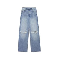 Diese Baggy Jeans im angesagten Zerrissdesign sind ein Must-Have für alle Trendsetter. Der hochwertige Denim-Stoff sorgt für einen lässigen Look und ein bequemes Tragegefühl. Mit ihrem lockeren Schnitt und den coolen Rissen sind sie perfekt für einen lässigen Streetwear-Look. Holen Sie sich diese stylischen Denimhosen und seien Sie der Blickfang in jedem Outfit. Pants Streetwear, Baggy Denim, Denim Patterns, Selling Clothes, Casual Look, Casual Fits, Jeans Style, Denim Pants, Straight Jeans