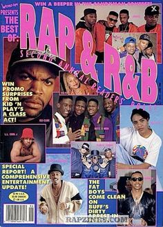 the cover of rap and r & b magazine with various pictures of rappers on it