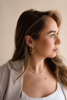 Our Pearl Hoop earrings are the perfect accessory to dress up or down. So comfortable for all-day wear you'll never want to take them off. Includes two gold-filled pearl hoop earrings Size is approx. 35mm All materials are lead & nickel free Everyday Wear Jewelry, Unique Handcrafted Jewelry, Pearl Hoop Earrings, Fall Jewelry, Timeless Accessories, Jewelry Companies, Gold Hoops, Earrings Collection, Jewelry Handmade