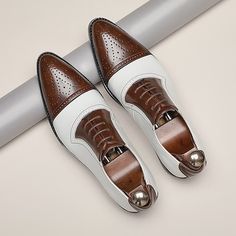 Category:Oxfords; Upper Materials:Synthetic leather; Embellishment:Splicing; Season:Fall,Spring; Gender:Men's; Size Suggestion:standard size, select your usual size; Activity:Walking; Toe Shape:Round Toe; Style:Casual; Boot Shaft:Booties / Ankle Boots; Outsole Materials:Rubber; Occasion:Daily,Retirement / Graduation,Office  Career,Party  Evening; Closure Type:Lace-up; Function:Comfortable; Pattern:Solid Colored; Listing Date:12/04/2023; 2024 Trends:Plus Size,Formal Shoes,Retro; Size chart date s Shoes Retro, Plus Size Formal, Booties Ankle Boots, Leather Oxford Shoes, 2024 Trends, Formal Shoes, Fall 2024, Shoes Men, Lace Boots