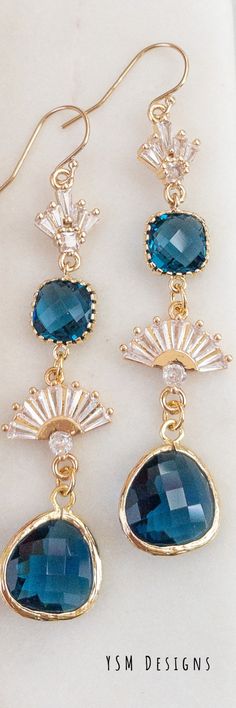 1920s Earrings Blue Crystals Art Deco Earrings Long Bridesmaids Earrings Cobalt Blue Stone Earrings Gold Statement Earrings Wedding Guest - Etsy Elegant Blue Drop Clip-on Earrings, Blue Clip-on Earrings For Wedding, Elegant Blue Crystal Earrings, Elegant Blue Clip-on Earrings For Formal Occasions, Elegant Formal Blue Clip-on Earrings, Elegant Blue Formal Clip-on Earrings, Blue Drop Clip-on Earrings For Formal Events, Blue Drop Clip-on Earrings For Formal Occasions, Blue Formal Clip-on Drop Earrings