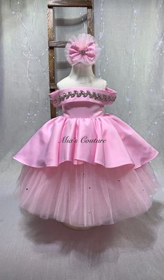 Flower Girl Dress Pink Beautiful Flower Dress Tulle Dress - Etsy Croatia Summer Princess Ball Gown, Elegant Pink Princess Dress For Pageants, Elegant Pink Princess Dress For Pageant, Pink Princess Ball Gown Pageant Dress, Pink Tulle Gown For Dress-up, Pink Tulle Gown For Dress-up Occasions, Pink Tulle Ball Gown For Summer, Summer Pink Tulle Ball Gown, Pink Summer Princess Dress For Pageant