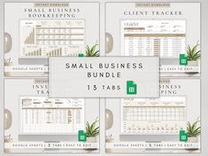 the small business bundle includes 3 tabs