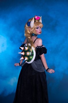 Bowsette Diadem and Shell Cosplay - Etsy Handmade Costume Accessories For Cosplay, Handmade Costume Accessories For Cosplay Events, Halloween Cosplay Crown Costume Accessory, Halloween Crown Costume Accessory For Cosplay, Handmade Costume Accessories For Cosplay Halloween, Handmade Costume Accessories For Halloween Cosplay, Fantasy Crown Costume Accessories For Cosplay, Fantasy Crown For Cosplay, Fantasy Headpieces For Costume Party And Cosplay Events