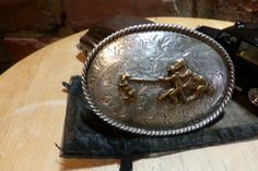 "This is a very beautiful vintage Fleming Sterling Silver Western Belt buckle. On the back it is stamped \"Fleming Silver\" What a wonderful gift this roping belt buckle would make. It is in great vintage shape and any roper would love this. It has that all western rodeo look to it. Measures 3 1/2\" by 2 1/2\" Buckle weights 68.7 grams I use the address that you provide Etsy for shipping, if you have the wrong address, you will need to repay the shipping. Please note that I do the exact shipping Engraved Western Belt Buckles For Western-themed Events, Engraved Western Belt Buckles For Rodeo, Engraved Adjustable Belt Buckles For Rodeo, Adjustable Engraved Belt Buckles For Rodeo, Adjustable Engraved Belt Buckles For Western-themed Events, Vintage Silver Belts For Rodeo, Vintage Engraved Belt Buckles For Rodeo, Vintage Engraved Belt Buckles Collectible, Vintage Engraved Belt Buckles For Collectors