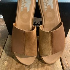 Brand New With Box Hallmark Ventura Sandal, Sorel Womens, Sorel Shoes, Tan Color, Women's Shoes Sandals, Shoes Sandals, Size 7, Velvet, Women Shoes