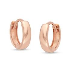 Modern Small Hoop Huggie Earrings In Rose Gold, Modern Rose Gold Huggie Earrings With Polished Finish, Modern Rose Gold Hoop Huggie Earrings, Formal Rose Gold Huggie Earrings With Polished Finish, Gift Rose Gold Huggie Earrings With Polished Finish, Rose Gold Polished Finish Huggie Earrings For Gift, Rose Gold Polished Huggie Earrings For Gift, Rose Gold Huggie Earrings With Polished Finish As Gift, Rose Gold Polished Huggie Earrings