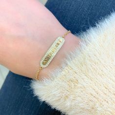 Elle Bracelet – Baby Gold Custom Gold Jewelry, Personalized Gold Jewelry, Present For Husband, 14k Rose Gold Bracelet, Gold Color Ring, Infinity Pendant, Letter Bracelet, Stainless Steel Bangles, Jewelry Personalized