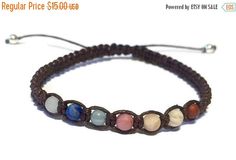 ON SALE Chakra Healing Bracelet / Yoga Bracelet / Chakra Bracelet / Chakra Jewelry / Chakra / Balance Chakra Balance, Energy Bracelets, Crystal Healing Bracelets, Yoga Bracelet, Hemp Cord, Chakra Jewelry, 7 Chakra, Chakra Bracelet, Chakra Balancing