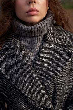 Upgrade your wardrobe with our rib-knit Lihula turtleneck collar. This classic style is made from high-quality materials to provide you with extra warmth and comfort during the cold weather and can be worn alone or layered under jackets and coats. The snug collar folds over to create a stylish and sophisticated look that pairs well with any outfit.  - 70% virgin wool, 30% polyacrylic - Extra warmth - Made in Estonia SKU CODE:  VSK-195 Chic Winter Turtleneck With Ribbed Cuffs, Classic Winter Sweater With High Neck, Classic High Neck Sweater For Winter, Classic High Neck Winter Sweater, Classic High-neck Winter Sweater, High Neck Outerwear For Cold Weather In Fall, High Neck Outerwear For Cold Fall Weather, Classic Turtleneck For Winter, Classic Winter Turtleneck For Layering