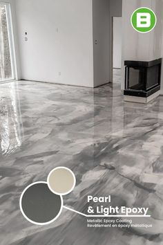 an image of a room with marble flooring and light epoxy coatings