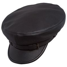 Comfortable and ellegant Maciejowka / Fiddler cap made of genuine leather. By default cap is prepared with inside insulation layer. Cap may be prepared without insulation on request, please leave the comment to order / send us email. SGN-MAC-S00 Black Leather Hat With Flat Brim, Black Leather Flat Brim Hats, Elegant Black Leather Hat, Classic Leather Visor Hat, Black Flat Cap With Leather Sweatband, Luxury Leather Visor Hat, Breton Cap, Parisian Style Outfit, Breton Style