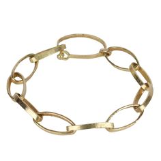 Isabella 18 Karat Yellow Gold Oval Link Bracelet - Peridot Fine Jewelry - Sarah Macfadden Luxury Oxidized Oval Link Bracelets, Luxury Elegant Oval Link Gold Bracelet, Melissa Joy Manning, Zoe Chicco, Cathy Waterman, Clasp Bracelet, Pendant Rings, Custom Rings, Ring Bracelet