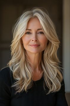 32 Stunning Long Hairstyles for Women Over 60 to Reinvent Yourself in – CreativeBooster Layered Long Hairstyles, Flipped Ends, Long Hair Older Women, Matt Dixon, Front Layers, Long Hairstyles For Women, Layered Cut, Long Layered Haircuts