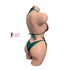 Stay ready for show day with this Emerald Green Bikini Posing Practice Suit. Guaranteed to fit perfectly with size options provided, this suit is designed to help you practice your posing routine to perfection. The best suit to make sure you look confident and prepared. Adjustable bottoms with ties Comes lined and with triangle padding cups Made to order in your selected size and cut Optional add-ons available to make it your own Perfect for check-ins and posing *** This is a custom order and wi Fitted Lined Swimwear With Tie-side Bottom, Fitted Lined Tie-side Swimwear, Fitted Tie-side Swimwear For Party, Fitted T-back Swimwear With Boning, Green Fitted Tie-side Swimwear Bottom, Green Fitted Tie-side Bottom Swimwear, Fitted Green T-back Swimwear, Posing Practice, Look Confident