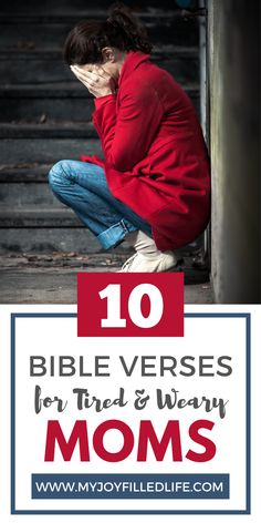 a woman sitting on the steps with her head in her hands and text that reads 10 bible